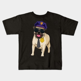 Men Police Dog Party Tshirt to celebrate or as a gift Kids T-Shirt